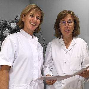 Isabel Simó y Montse Peralta